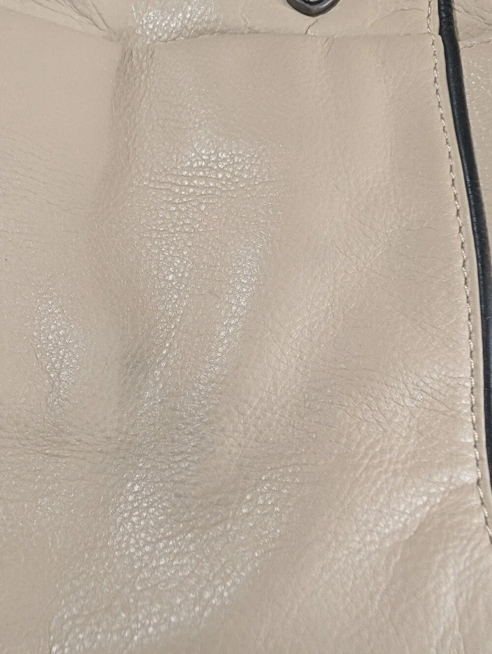 Brighton Beige Pebbled Leather Shoulder Purse Multi-Pocket Satchel Handbag